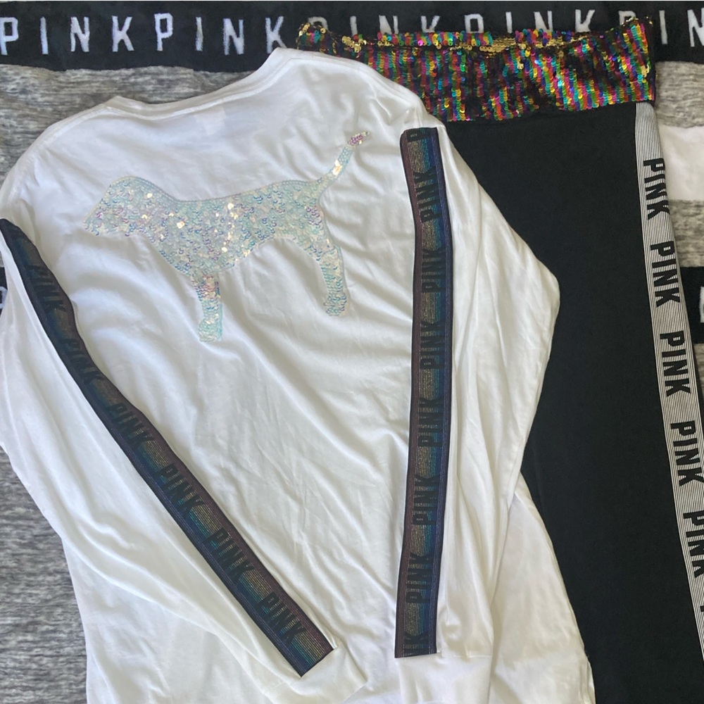 PINK Victoria Secret Rainbow Bling Set RARE
